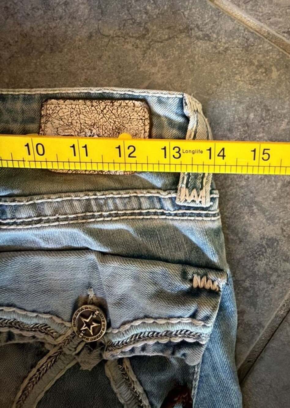264 Big Star Vintage Collection Jenae Distressed Denim Jeans Size 24R - Picture 4 of 6
